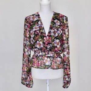 Beautiful floral blouse.